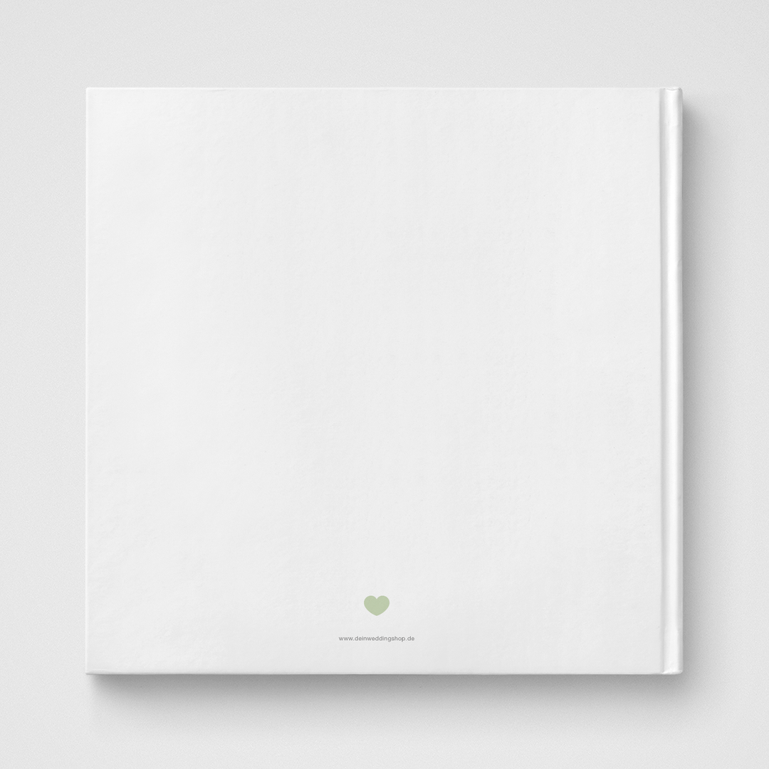 Gästebuch Eucalyptus Green Love 21x21 DeinWeddingshop