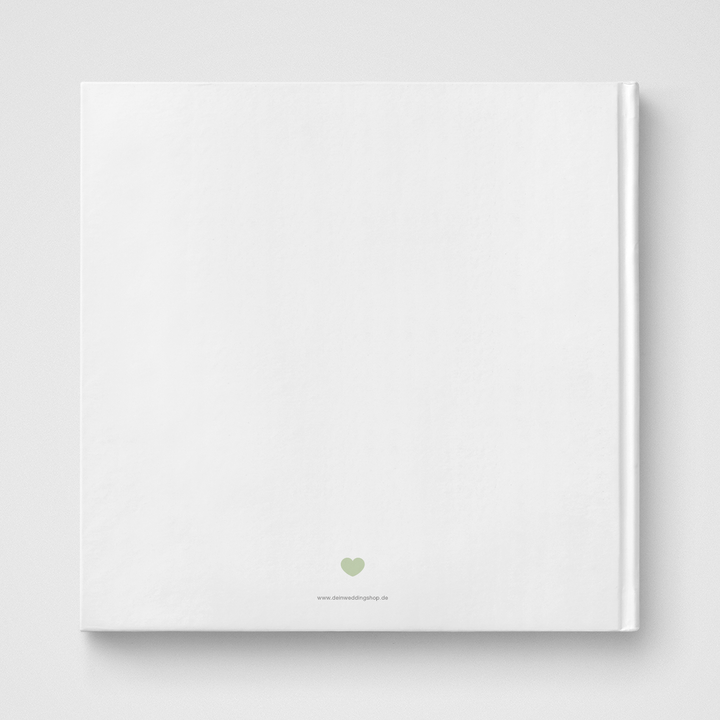 Gästebuch Eucalyptus Green Love 21x21 DeinWeddingshop