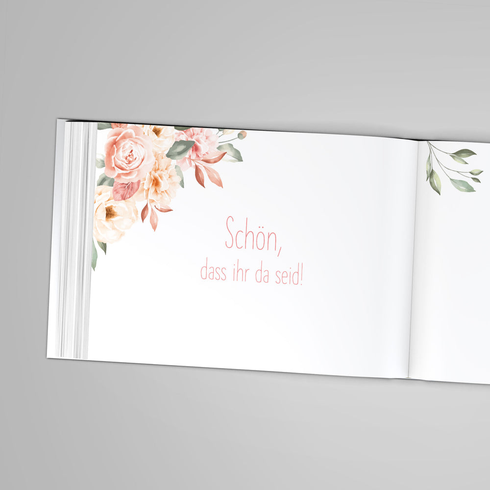 Gästebuch Flower Love DeinWeddingshop