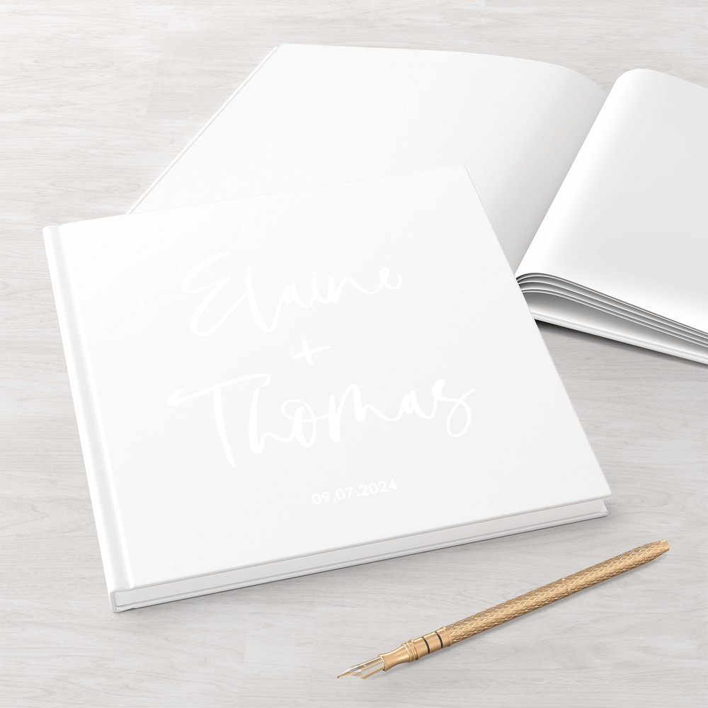 Gästebuch Deluxe Pure Bonheur 21x21 DeinWeddingshop