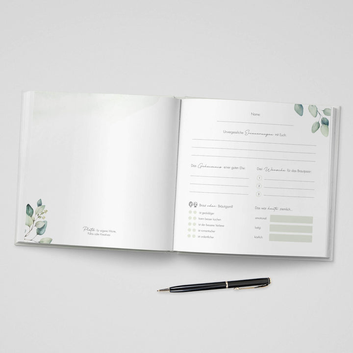 Gästebuch Eucalyptus Maximus 21x21 DeinWeddingshop