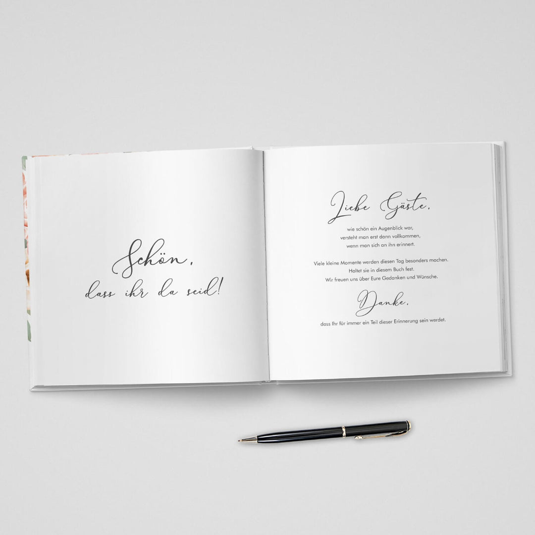 Gästebuch Flower Love 21x21 DeinWeddingshop