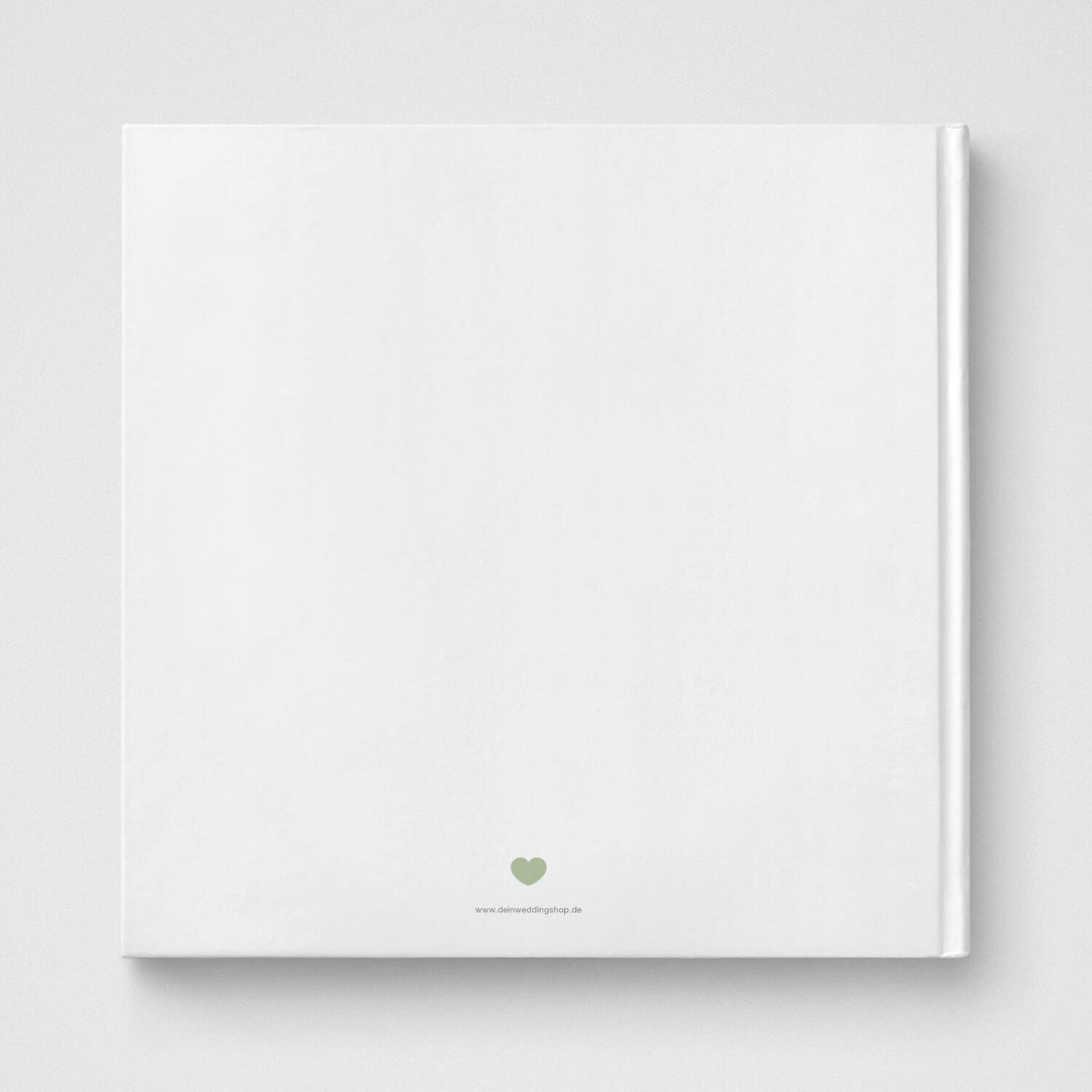 Gästebuch Greenery Aquarell 21x21 DeinWeddingshop