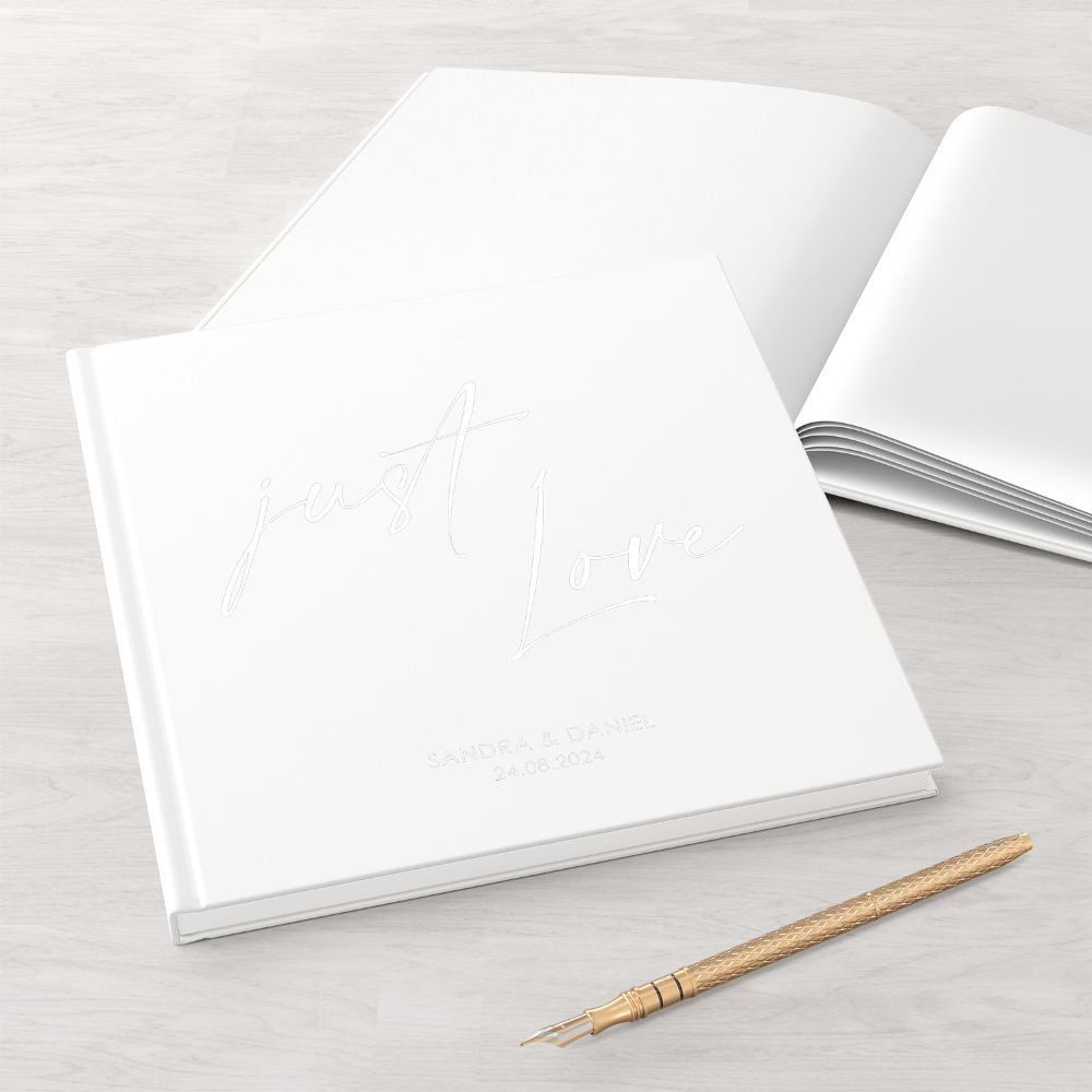Gästebuch Just Love 21x21 DeinWeddingshop