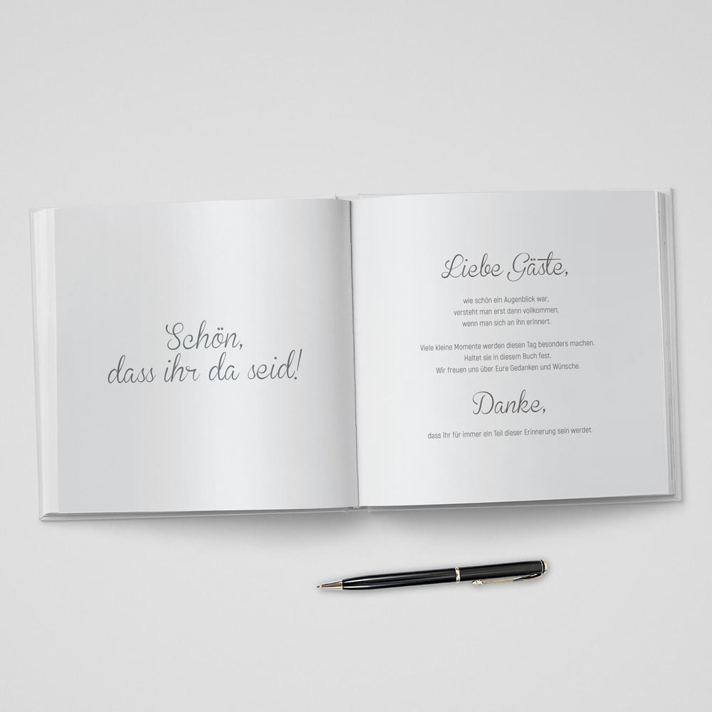 Gästebuch Sweat Romance 21x21 DeinWeddingshop