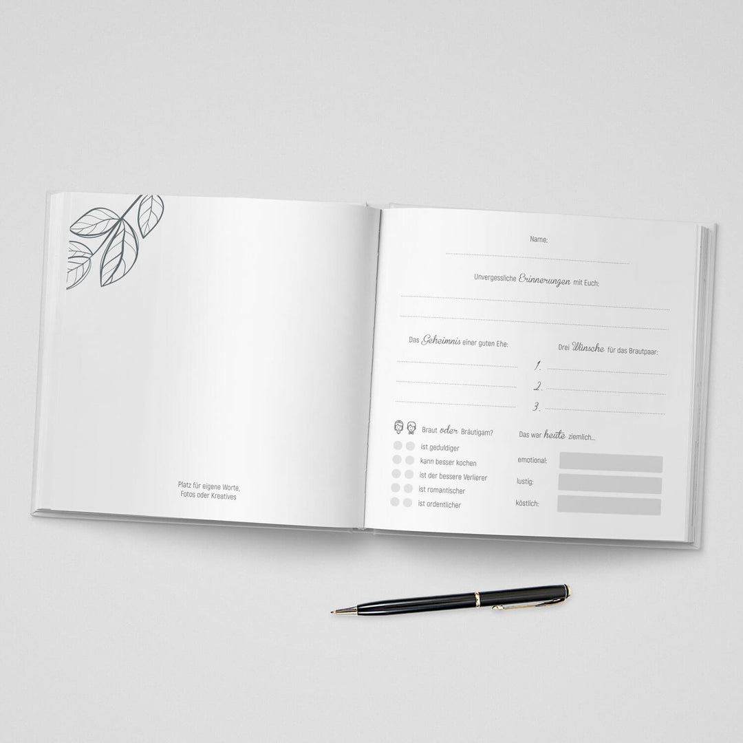 Gästebuch Sweat Romance 21x21 DeinWeddingshop