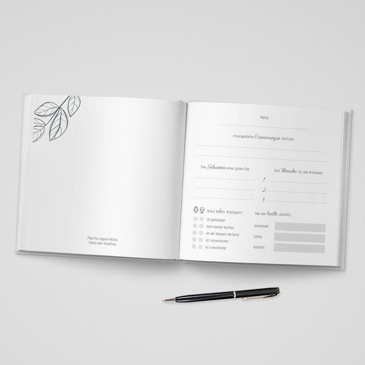 Gästebuch Sweat Romance 21x21 DeinWeddingshop