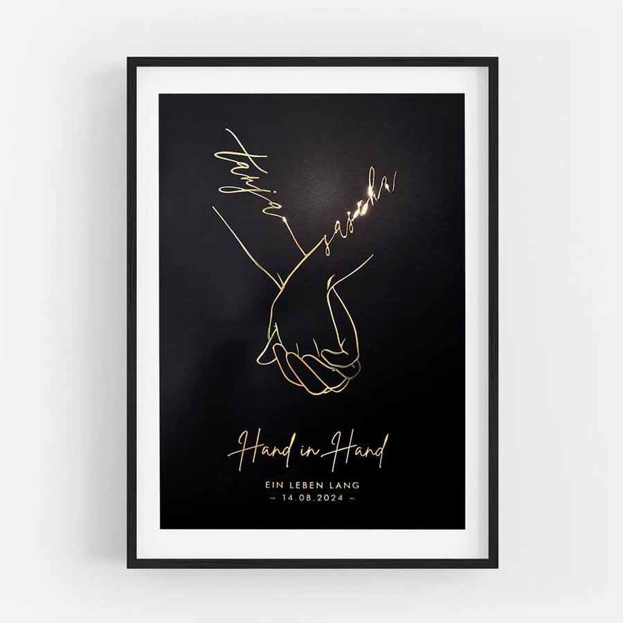 Wandbilder Hand in Hand DeinWeddingshop