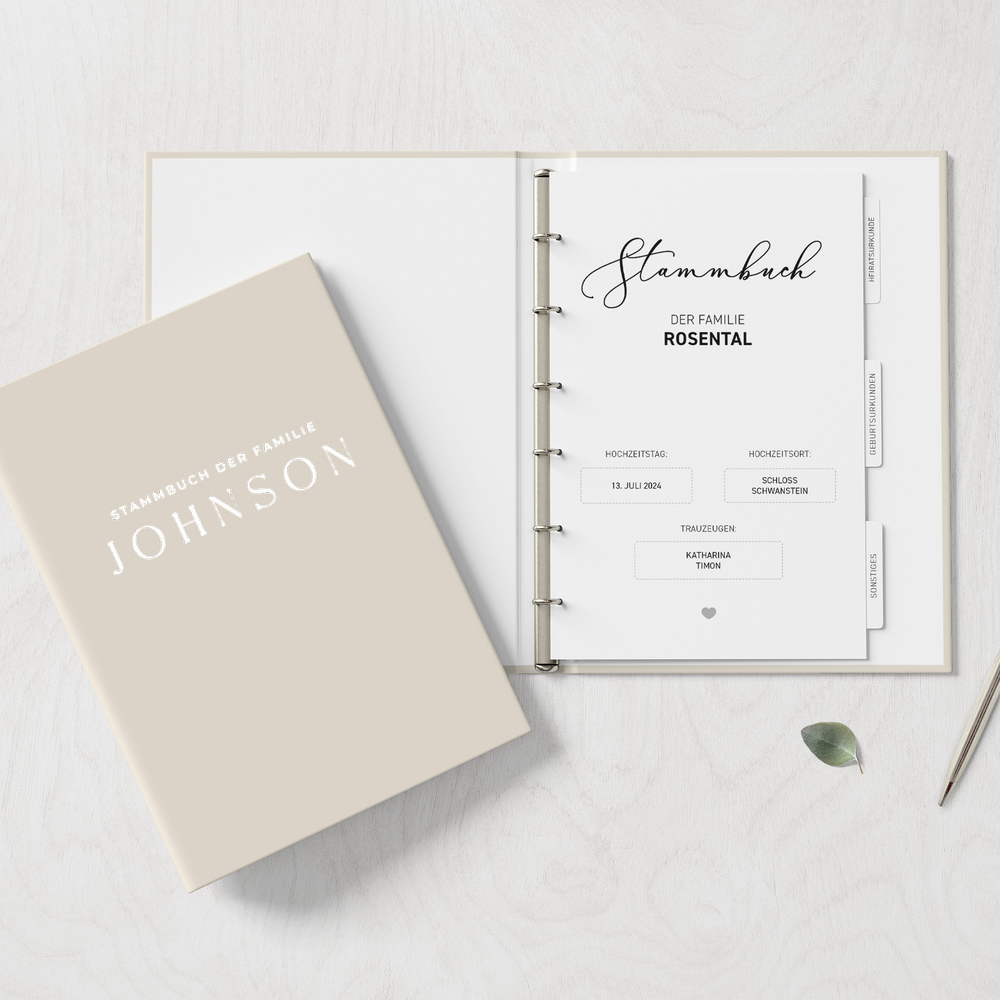 Stammbuch Deluxe Classy DeinWeddingshop