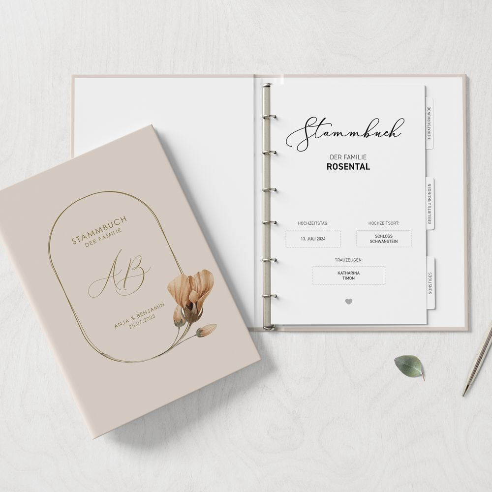 Stammbuch Boheme Floral DeinWeddingshop