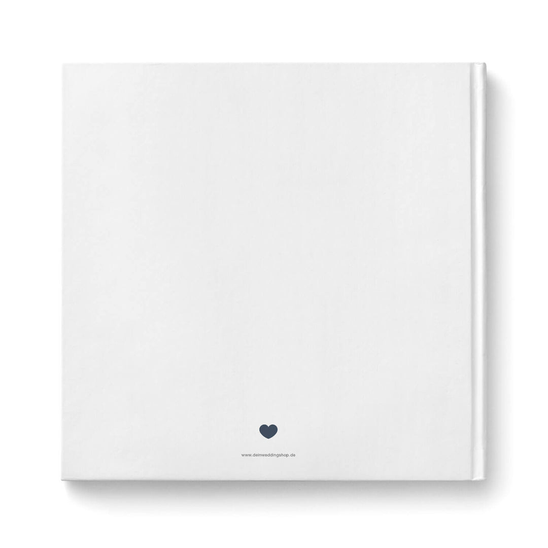 Gästebuch Watercolor Breeze Blau 21x21 DeinWeddingshop