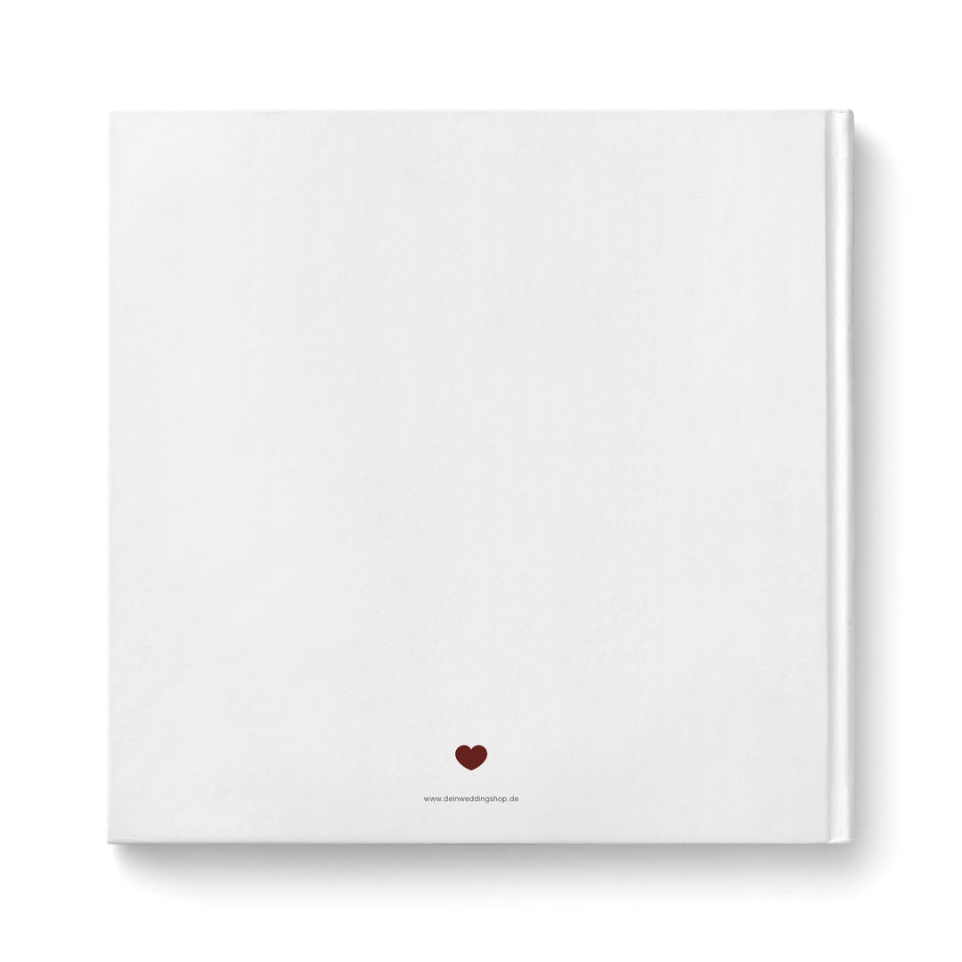 Gästebuch Watercolor Breeze Weinrot 21x21 DeinWeddingshop