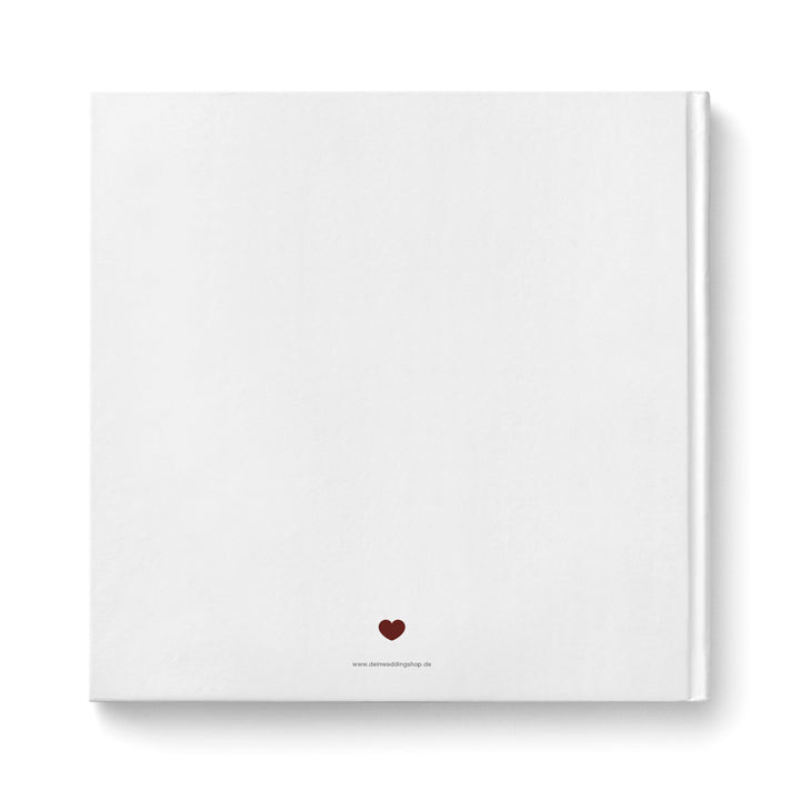 Gästebuch Watercolor Breeze Weinrot 21x21 DeinWeddingshop