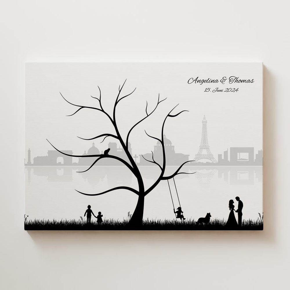 Wedding Tree Skyline Stadt - Baum1 DeinWeddingshop