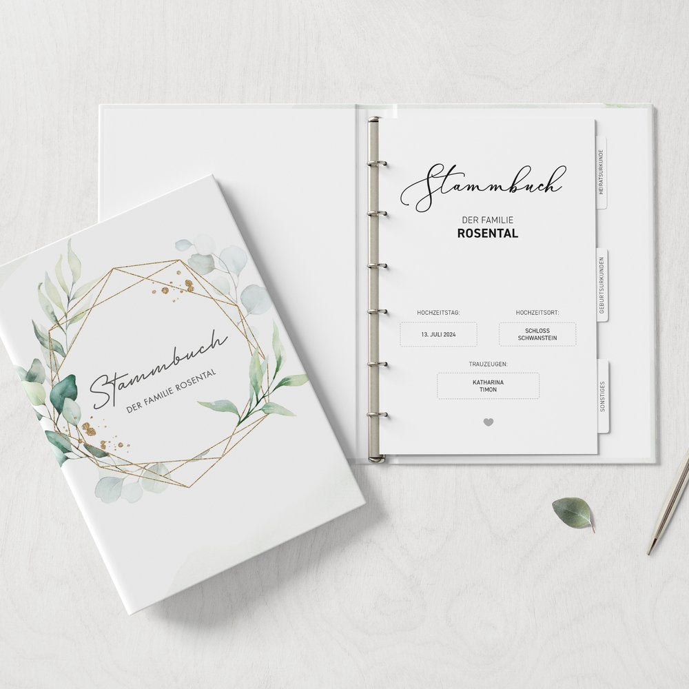 Stammbuch Eucalyptus Maximus DeinWeddingshop