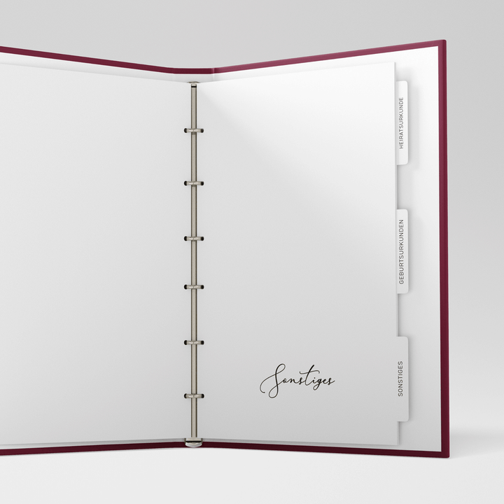 Stammbuch Aile Cüzdani - Deluxe Pure DeinWeddingshop