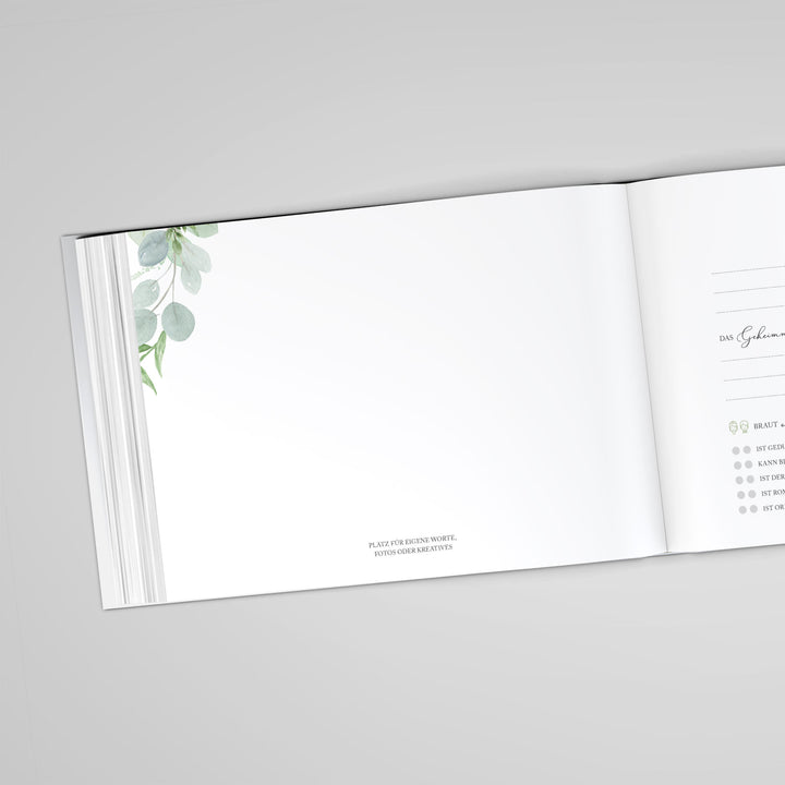 Gästebuch - Sale Eucalyptus Green Love DeinWeddingshop
