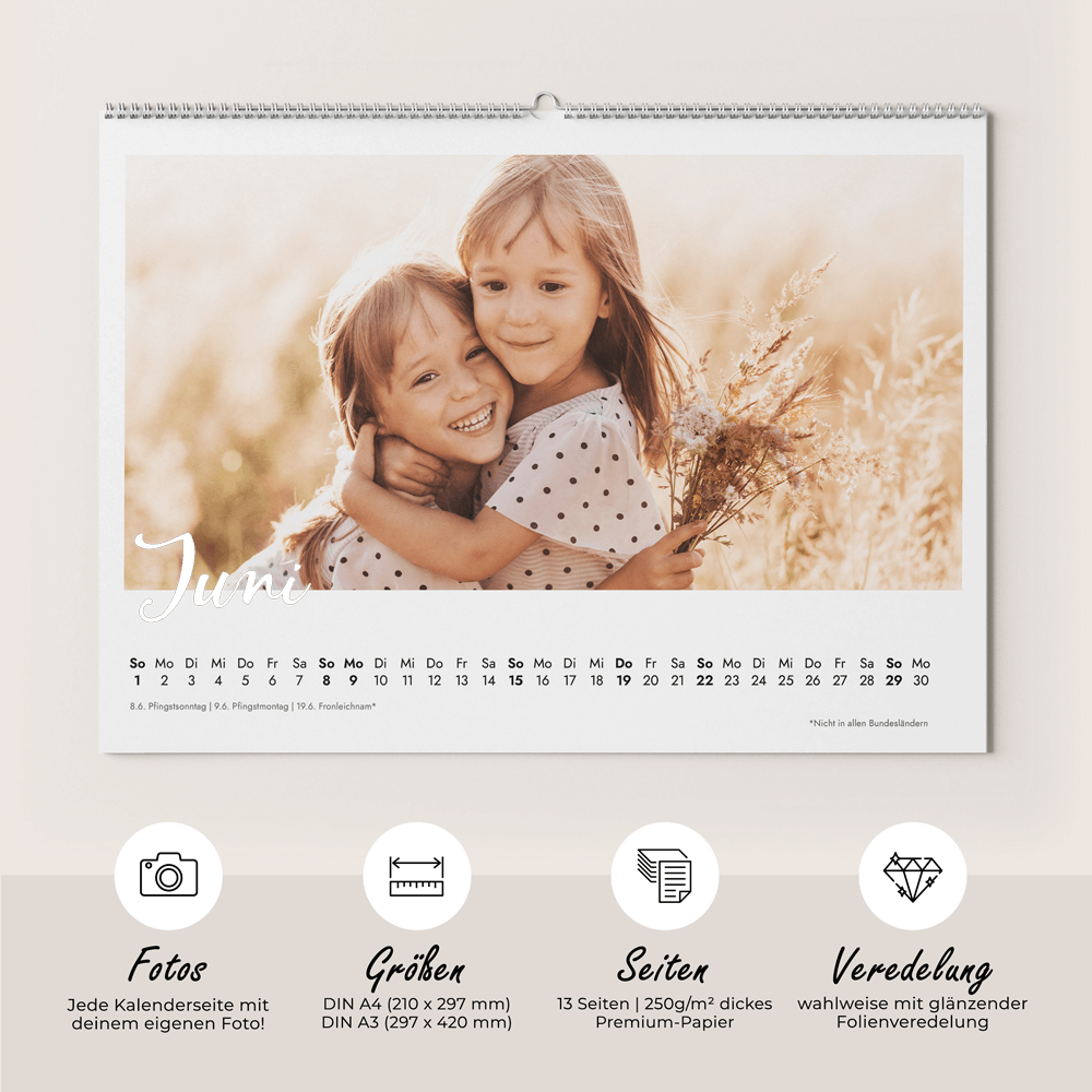 Wandkalender Fotokalender - Classic Chic DeinWeddingshop