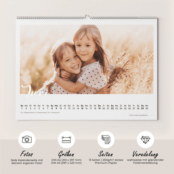 Wandkalender Fotokalender - Classic Chic DeinWeddingshop