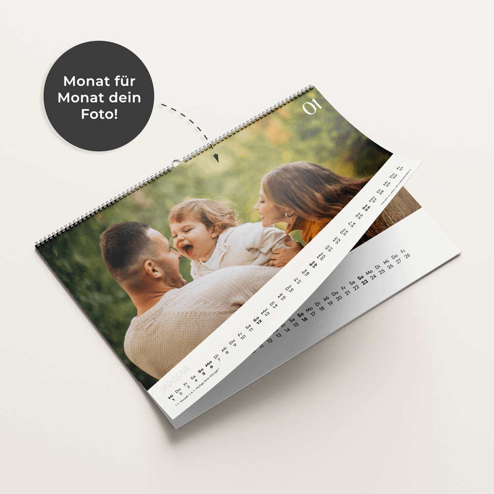 Wandkalender Fotokalender - Analogue DeinWeddingshop