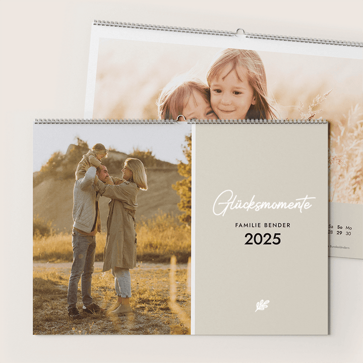 Wandkalender Fotokalender - Pastell DeinWeddingshop