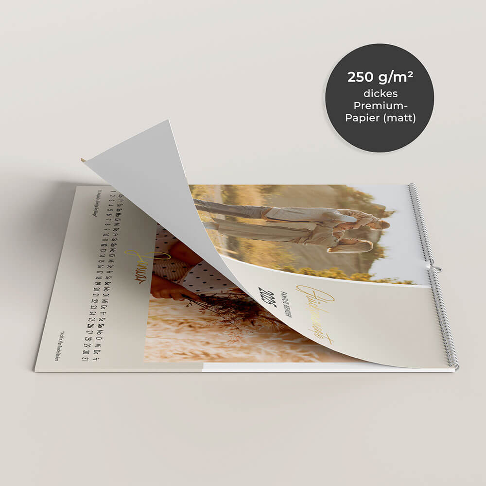 Wandkalender Fotokalender - Pastell DeinWeddingshop