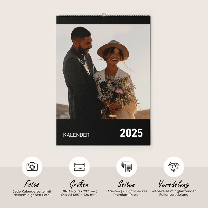 Wandkalender Fotokalender - Fotozauber DeinWeddingshop