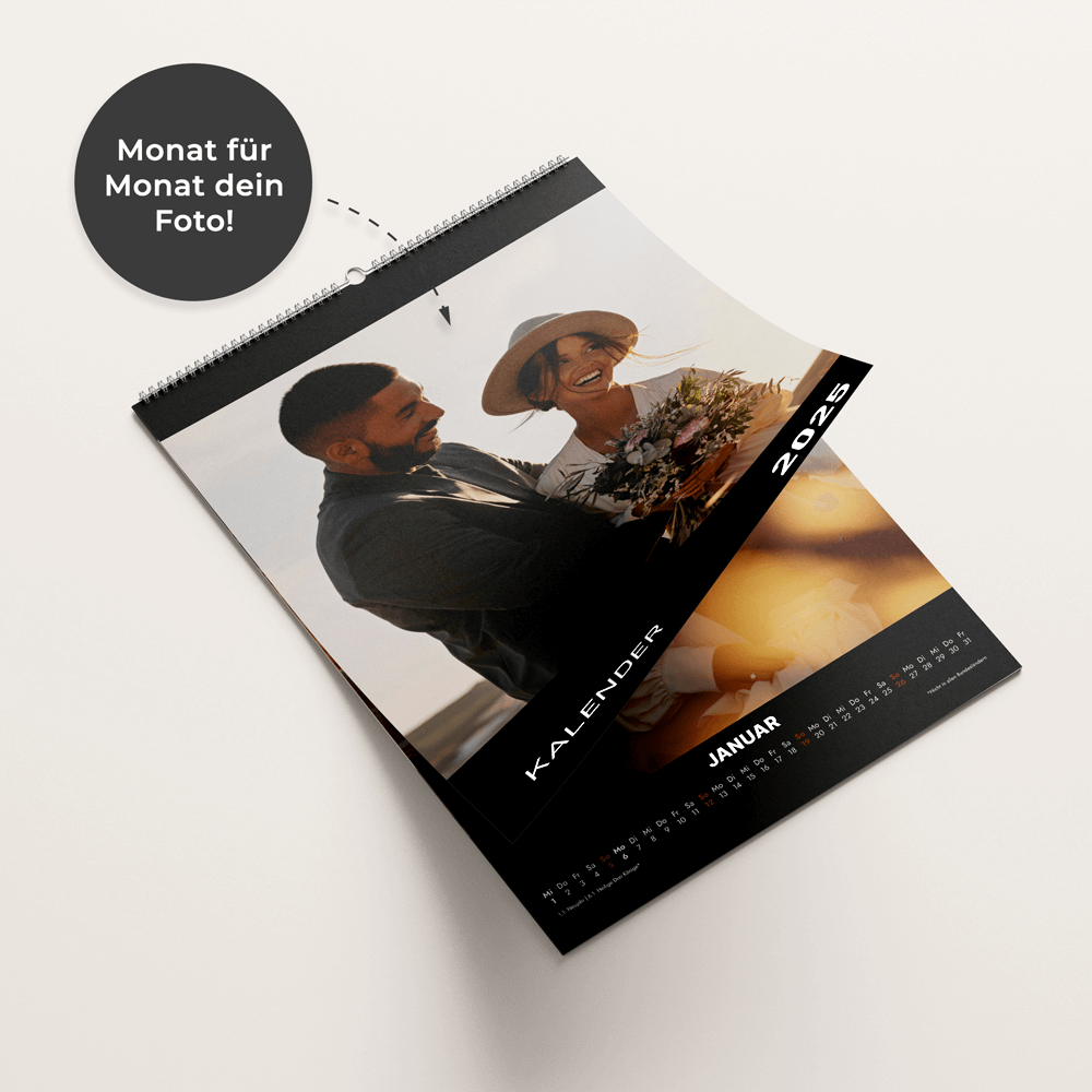 Wandkalender Fotokalender - Fotozauber DeinWeddingshop