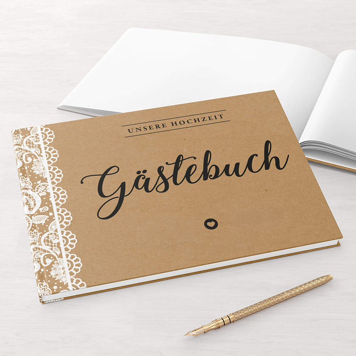 Gästebuch - Sale Vintage Spitzen DeinWeddingshop