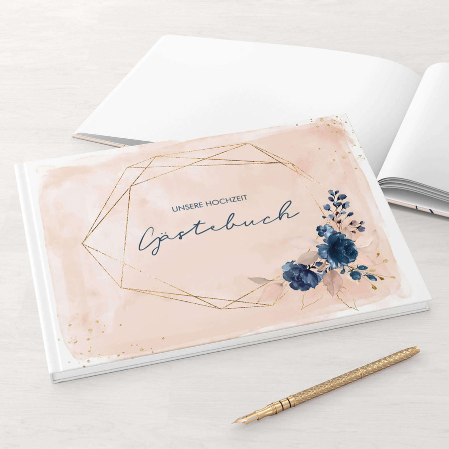 Gästebuch - Sale Watercolor Breeze Rosé DeinWeddingshop