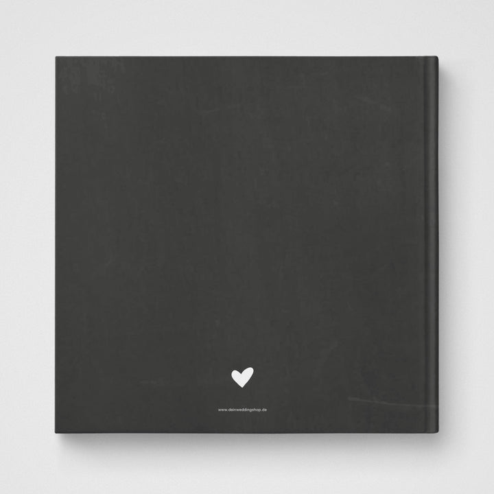 Gästebuch Chalkboard Flower 21x21 DeinWeddingshop