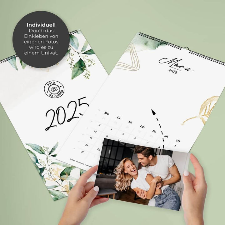 Wandkalender Bastelkalender - Greenery Eucalyptus DeinWeddingshop