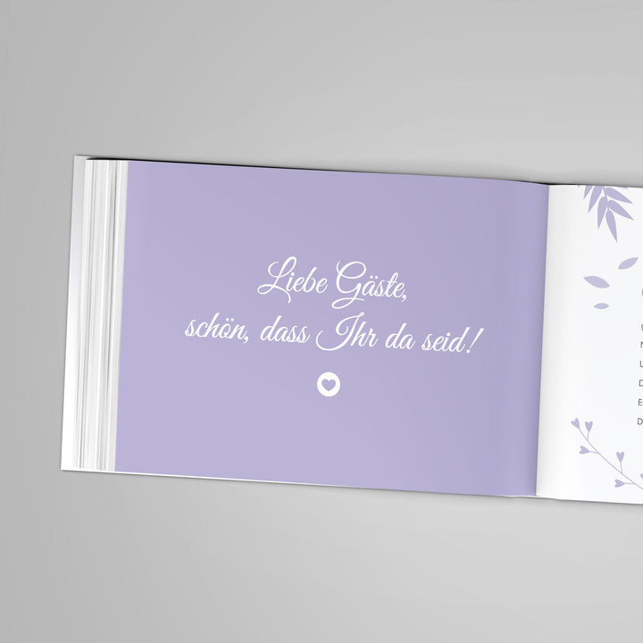 Gästebuch Leaf Couple DeinWeddingshop