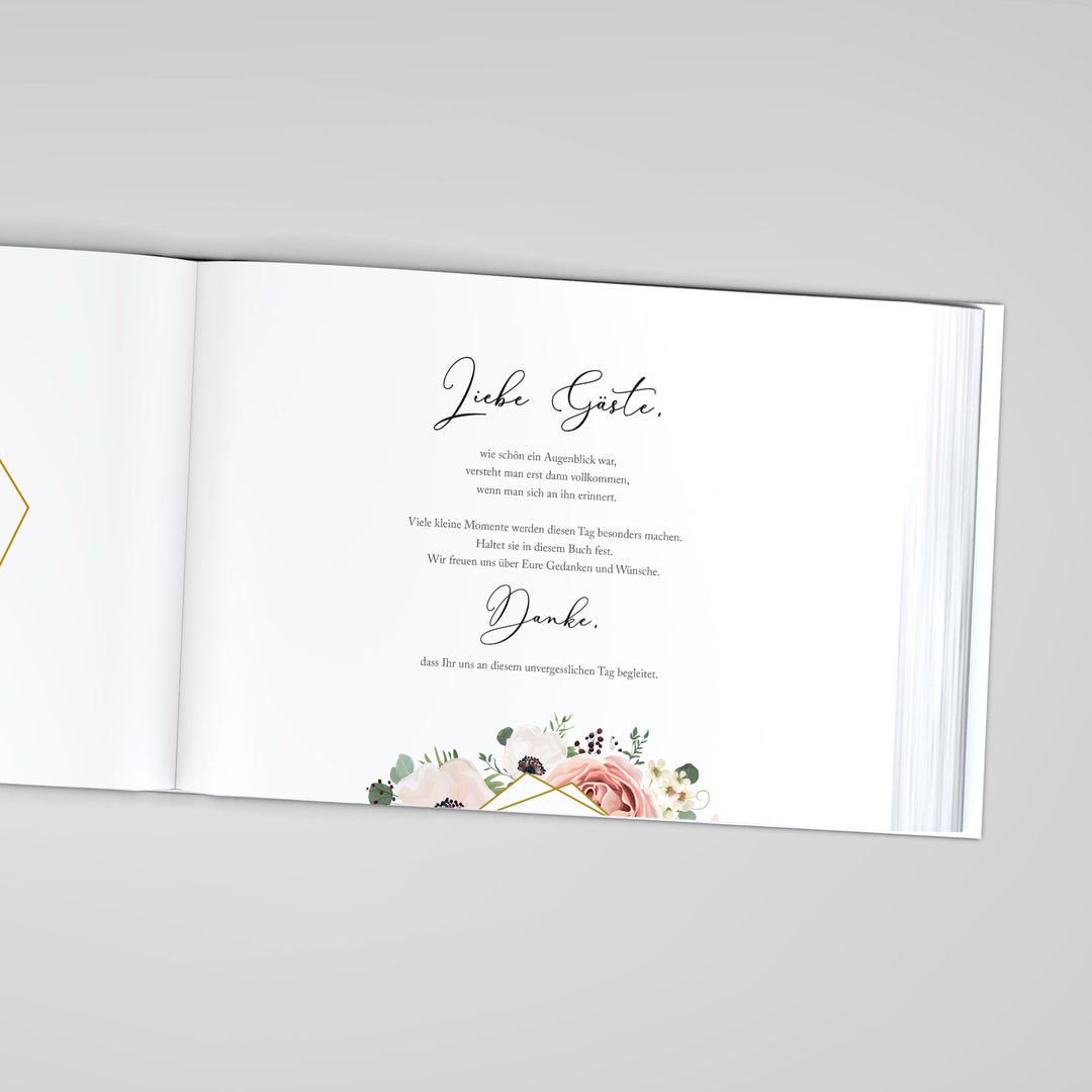 Gästebuch - Sale Modern Floral DeinWeddingshop