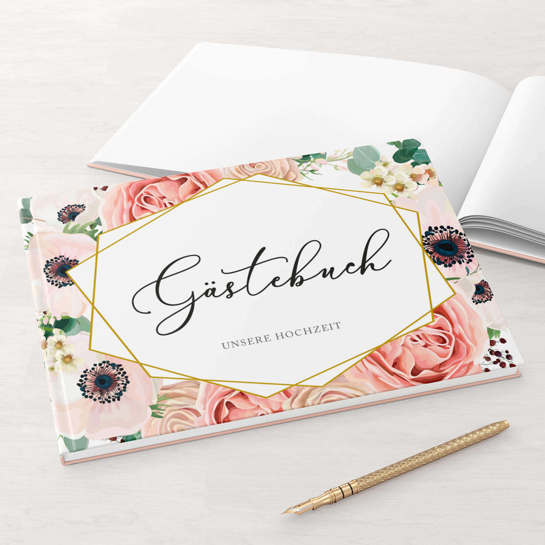 Gästebuch - Sale Modern Floral DeinWeddingshop