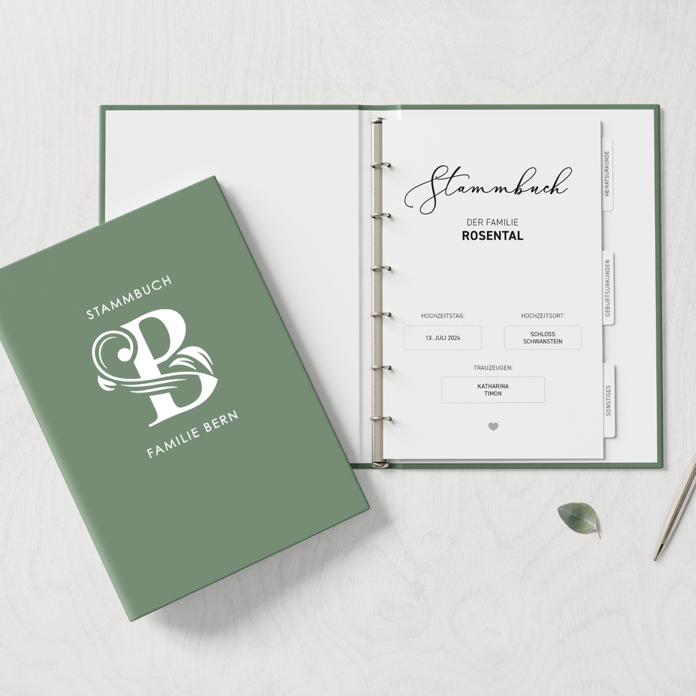 Stammbuch Deluxe FamCrest DeinWeddingshop
