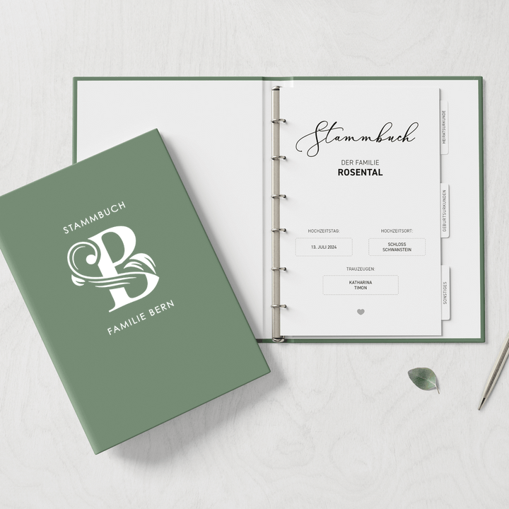 Stammbuch Deluxe FamCrest DeinWeddingshop
