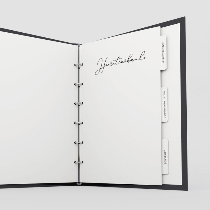 Stammbuch Standesamt Deluxe Pure - Titangrau DeinWeddingshop