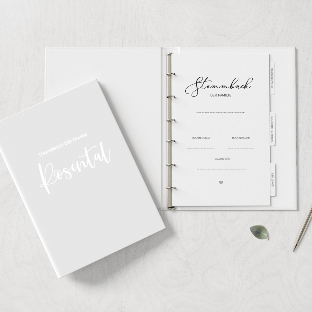 Stammbuch Deluxe Pure Joliette - personalisiert DeinWeddingshop