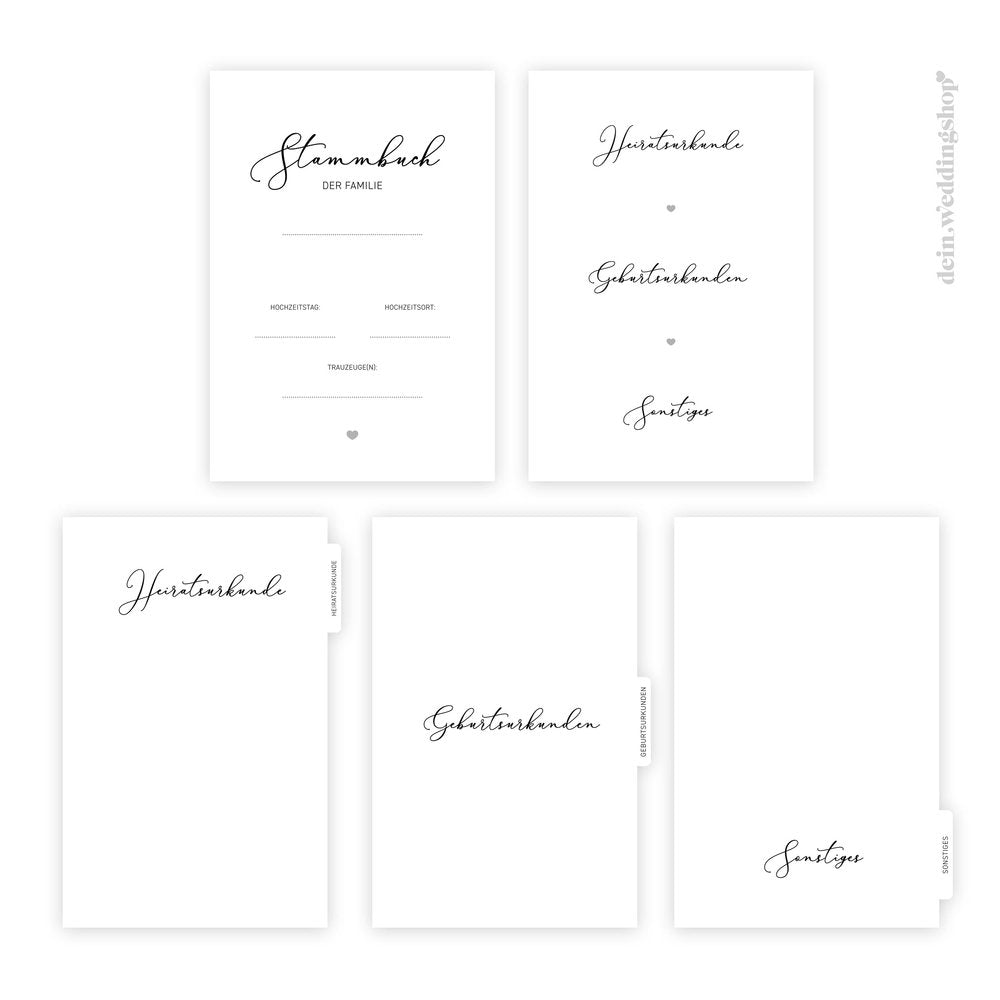 Stammbuch Eucalyptus Maximus DeinWeddingshop