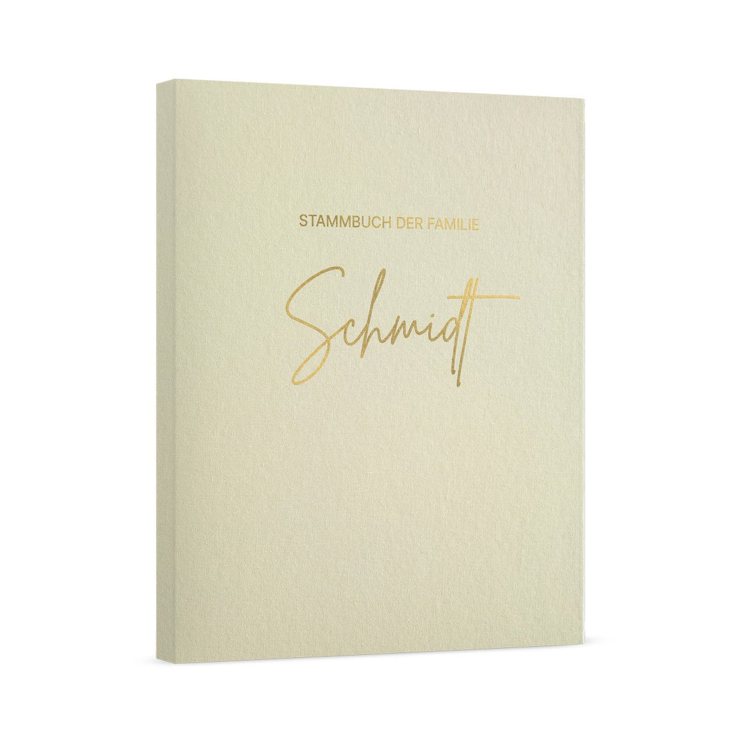 Stammbuch Leinen - Family, personalisiert DeinWeddingshop