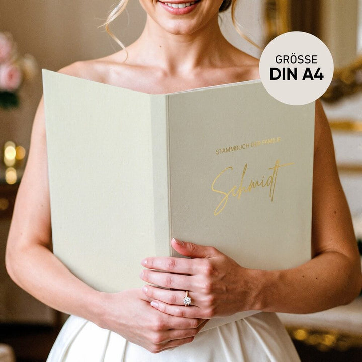 Stammbuch Leinen - Family, personalisiert DeinWeddingshop