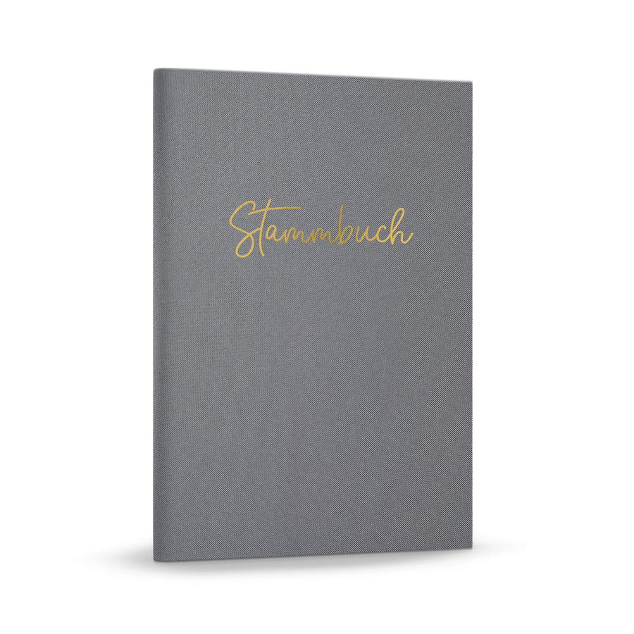 Stammbuch Standesamt Stammbuch Leinen - Grau DeinWeddingshop
