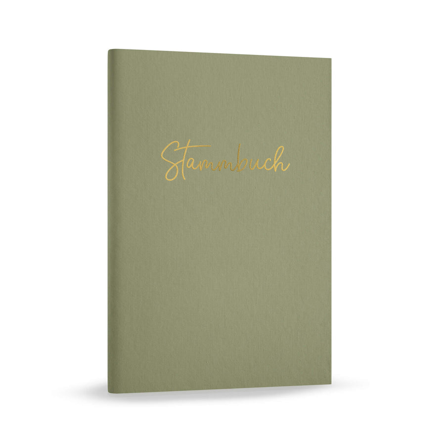 Stammbuch Standesamt Stammbuch Leinen - Grün DeinWeddingshop