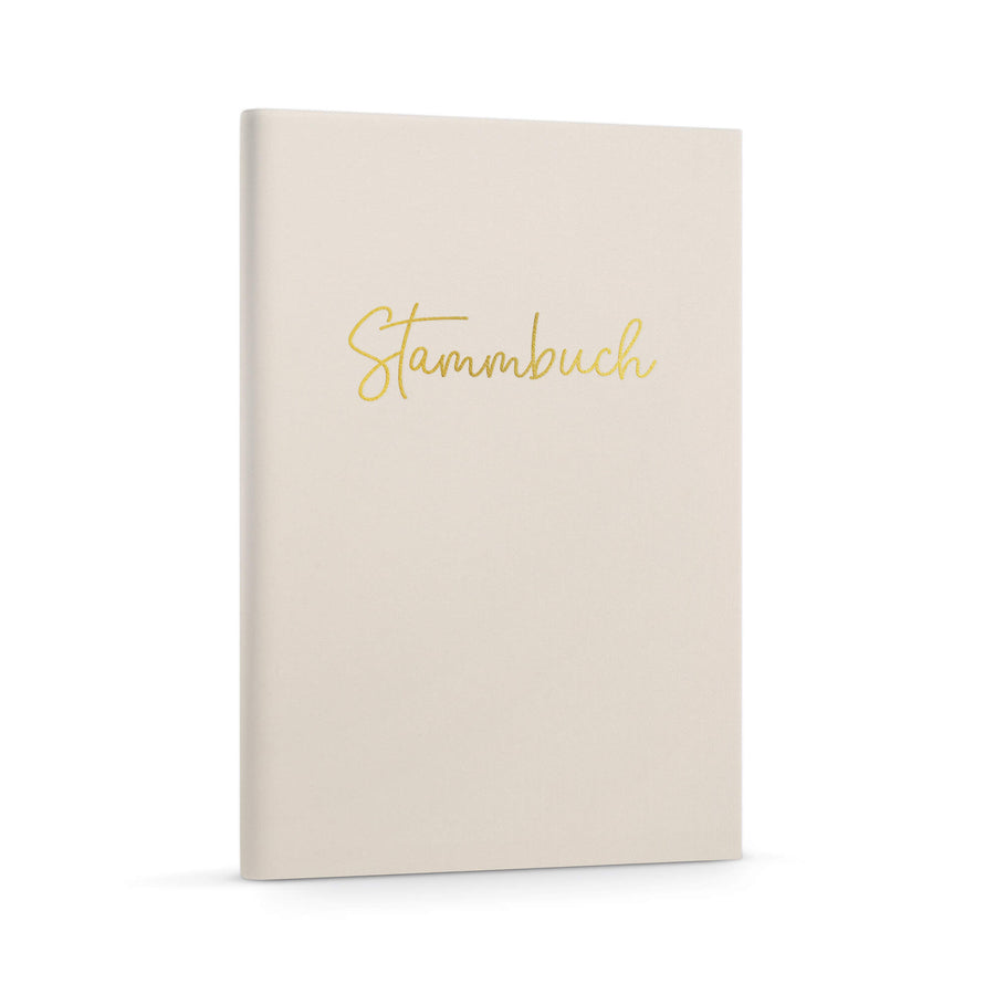 Stammbuch Leinen - Beige DeinWeddingshop