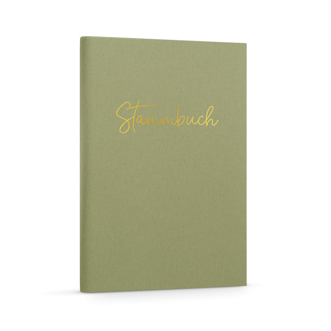 Stammbuch Standesamt Stammbuch Leinen - Grün DeinWeddingshop