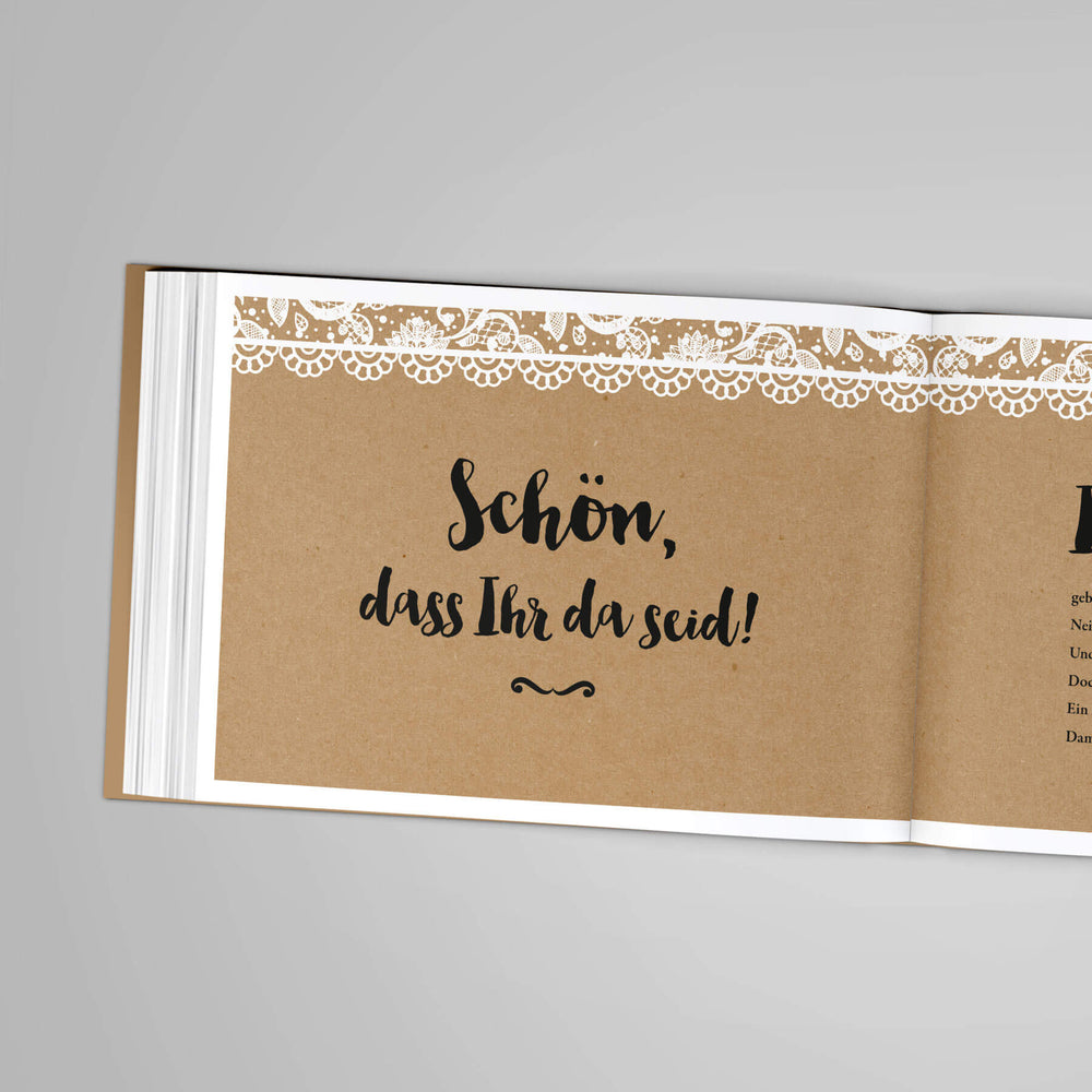 Gästebuch - Sale Vintage Spitzen DeinWeddingshop