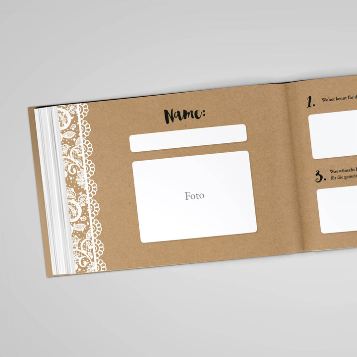 Gästebuch - Sale Vintage Spitzen DeinWeddingshop