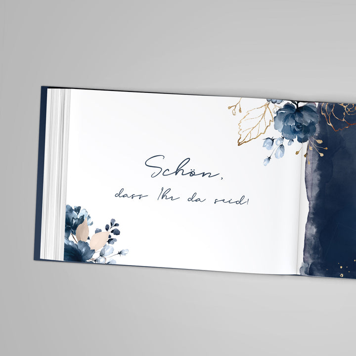 Gästebuch - Sale Watercolor Breeze Blau DeinWeddingshop