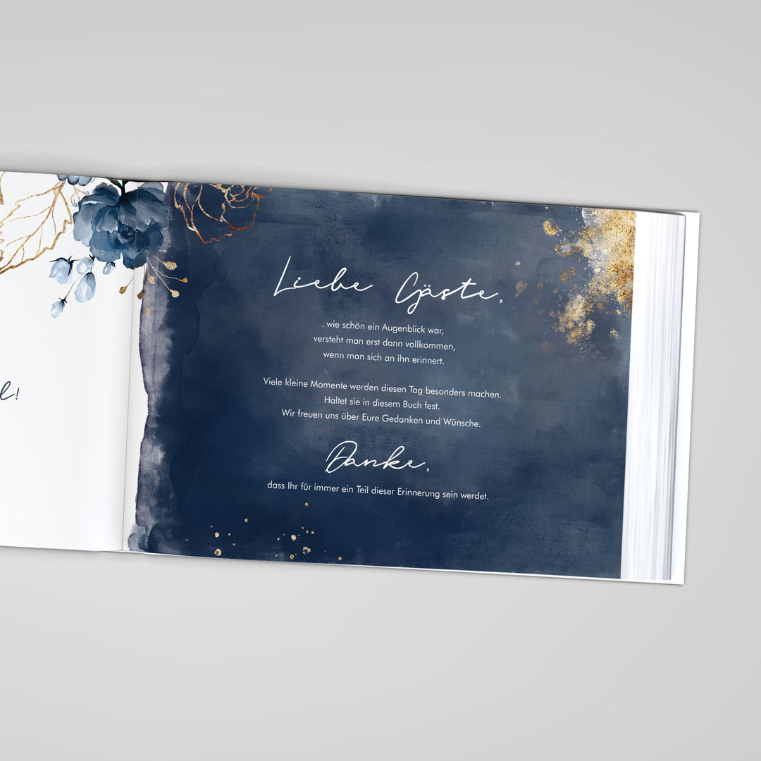 Gästebuch - Sale Watercolor Breeze Blau DeinWeddingshop